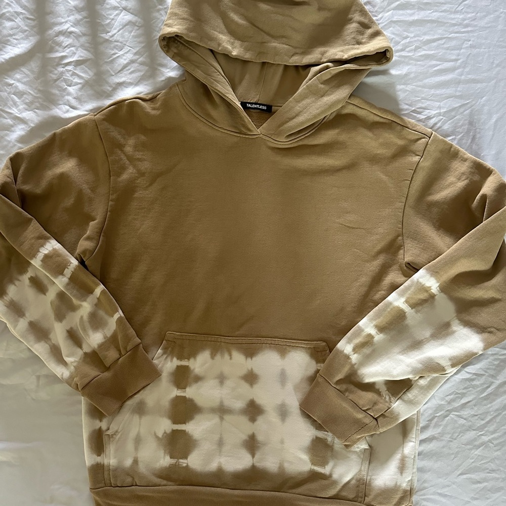Talentless mens tie dye hoodie jacket size medium